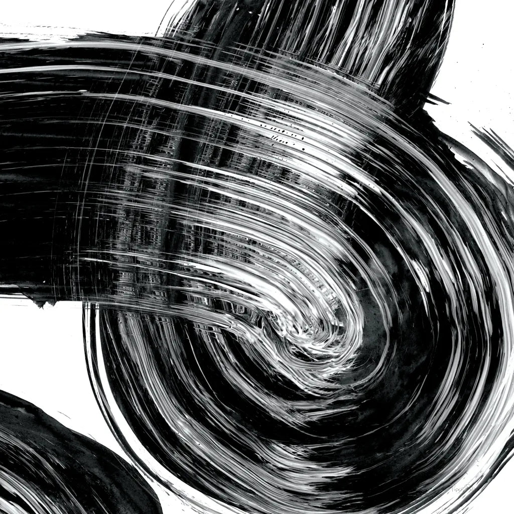 Swirl IV BW by Piper Rhue. SKU 86084a. Archival Giclee Fine art print for wall decor.