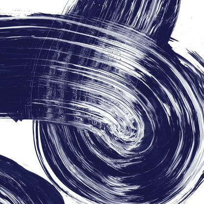Swirl IV Navy by Piper Rhue. SKU 88497a. Archival Giclee Fine art print for wall decor.