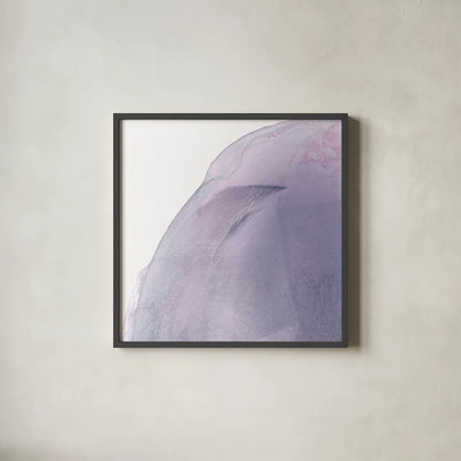 Swish of Magenta I by Piper Rhue. Shown in a sleek black glass frame for a contemporary gallery look. Available as an archival giclee rolled canvas, fine art paper, or poster print. SKU 34926a.