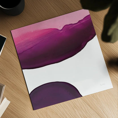 Swish of Magenta III by Piper Rhue. Shown as a detailed flat fine art print, highlighting archival giclee quality. Available as an archival giclee rolled canvas, fine art paper, or poster print. SKU 34928a.