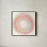 Tropical Swirl I by Piper Rhue. Shown in a sleek black glass frame for a contemporary gallery look. Available as an archival giclee rolled canvas, fine art paper, or poster print. SKU 52190a.