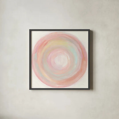 Tropical Swirl II by Piper Rhue. Shown in a sleek black glass frame for a contemporary gallery look. Available as an archival giclee rolled canvas, fine art paper, or poster print. SKU 52191a.