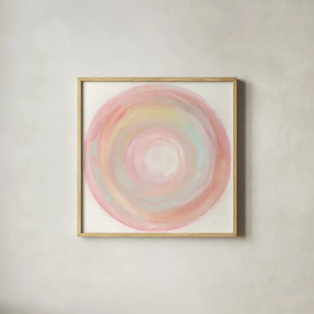 Tropical Swirl II by Piper Rhue. Shown in a natural wood glass frame for a timeless modern aesthetic. Available as an archival giclee rolled canvas, fine art paper, or poster print. SKU 52191a.