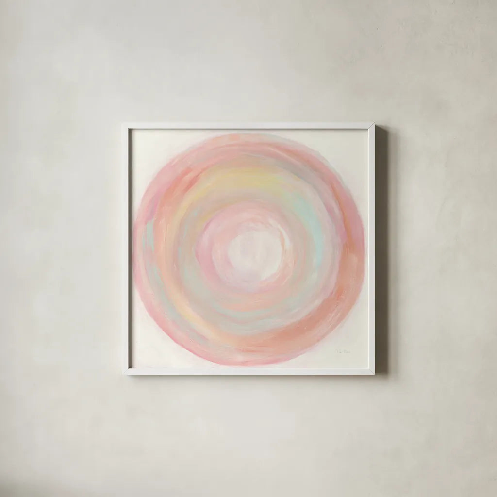 Tropical Swirl II by Piper Rhue. Shown in a crisp white glass frame for a clean and minimalist style. Available as an archival giclee rolled canvas, fine art paper, or poster print. SKU 52191a.