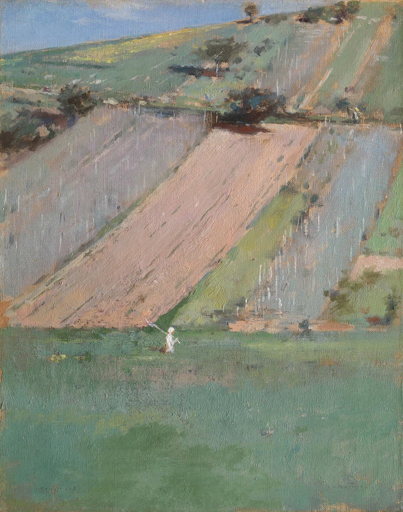 A Hillside Giverny by Public Domain