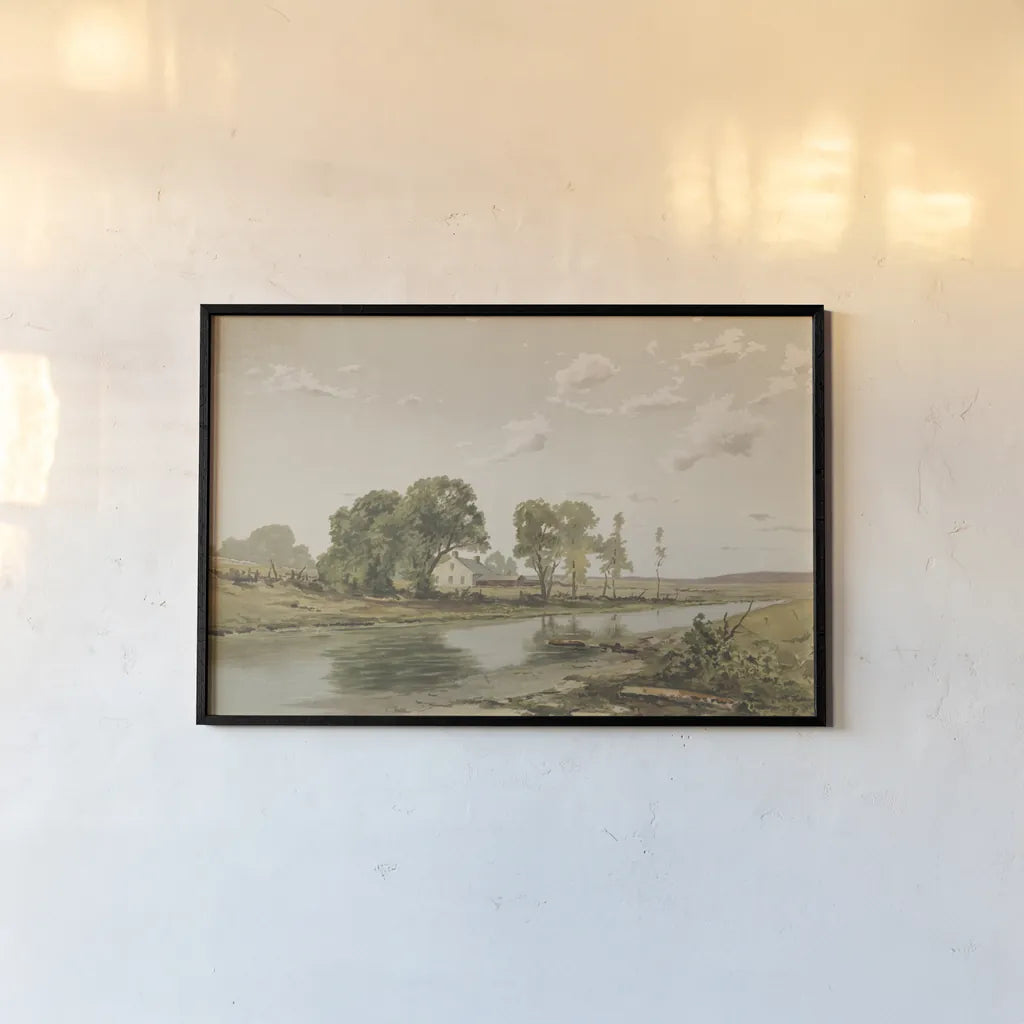 An Intervale by Public Domain. shown as a paper print in a black flame. Available as a archival giclee rolled canvas, fine art paper, or poster print. SKU 96282i.