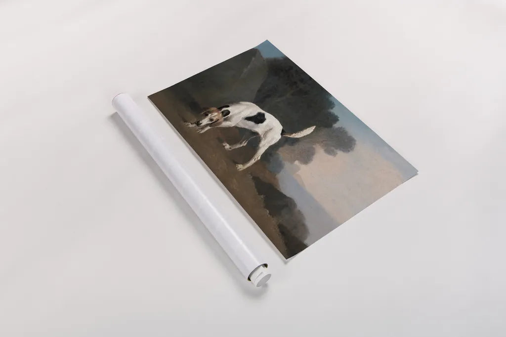 Foxhound by Public Domain. shown as a rolled paper print. Available as archival giclee rolled canvas, fine art paper, or poster print. SKU 95530i.