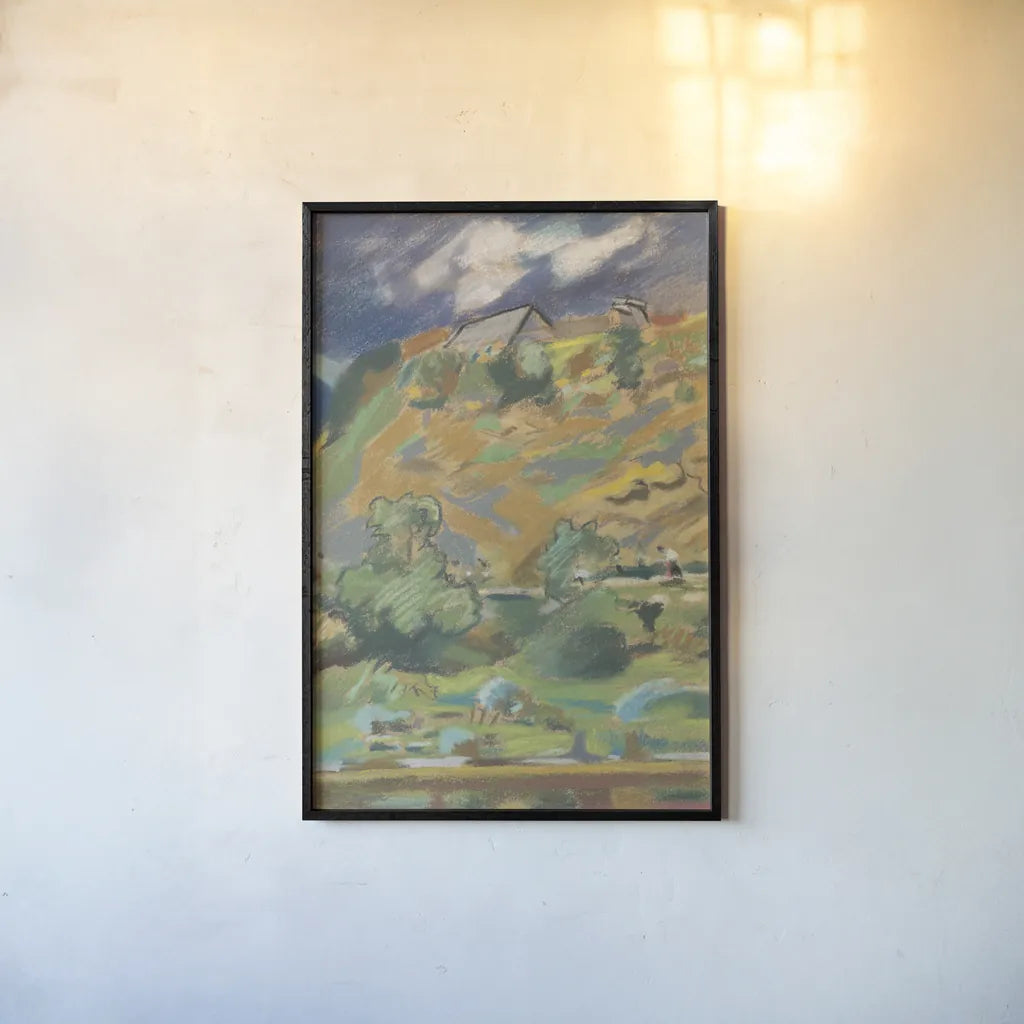 Landscape by Public Domain. shown as a paper print in a black flame. Available as a archival giclee rolled canvas, fine art paper, or poster print. SKU 93179h.