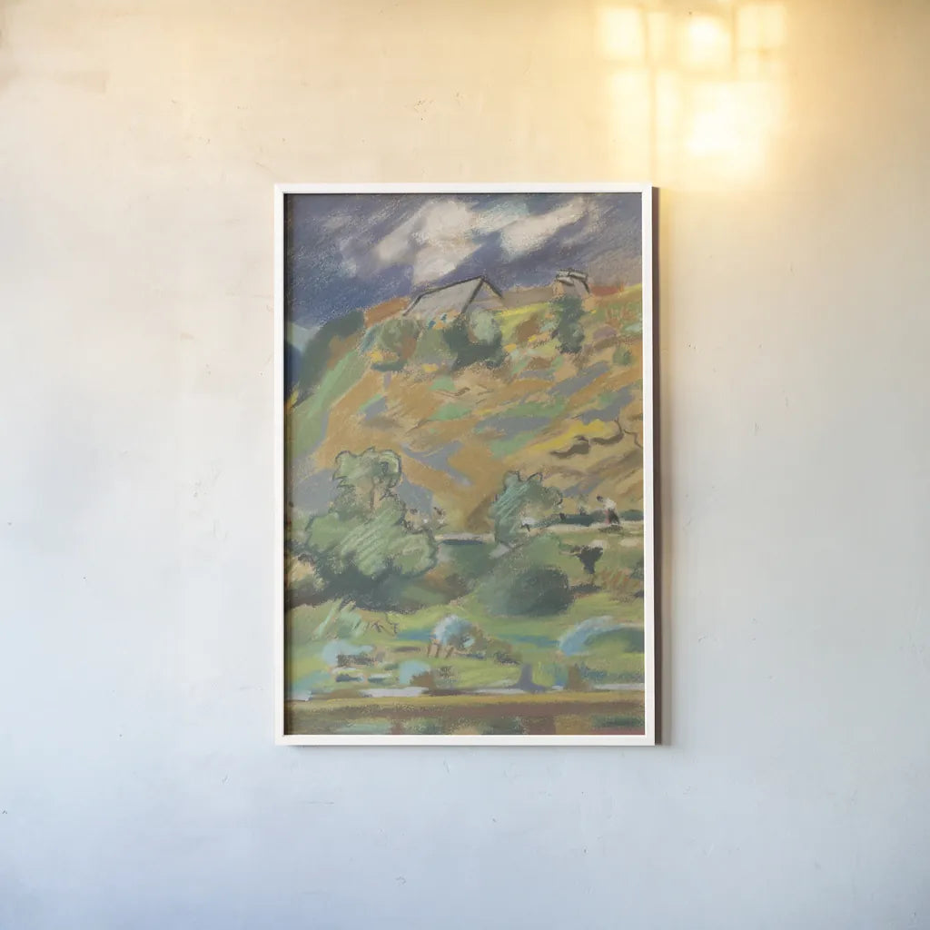 Landscape by Public Domain. shown as a paper print in a white frame. Available as a archival giclee rolled canvas, fine art paper, or poster print. SKU 93179h.