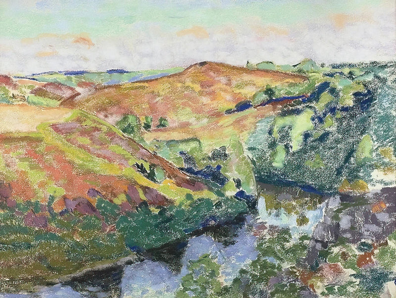 Landscape in Crozant by Public Domain