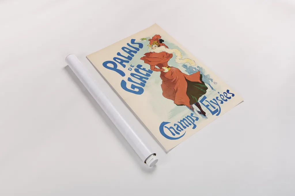 Palais de Glace Champs Elysees by Public Domain. shown as a rolled paper print. Available as archival giclee rolled canvas, fine art paper, or poster print. SKU 97249h.