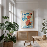 Palais de Glace Champs Elysees by Public Domain. shown as a print in a natural wood frame in a dining room. Available as a archival giclee rolled canvas, fine art paper, or poster print. SKU 97249h.