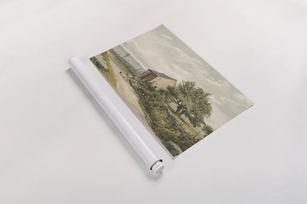 Road to the Shore by Public Domain. shown as a rolled paper print. Available as archival giclee rolled canvas, fine art paper, or poster print. SKU 96283i.