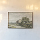 Road to the Shore by Public Domain. shown as a paper print in a black flame. Available as a archival giclee rolled canvas, fine art paper, or poster print. SKU 96283i.