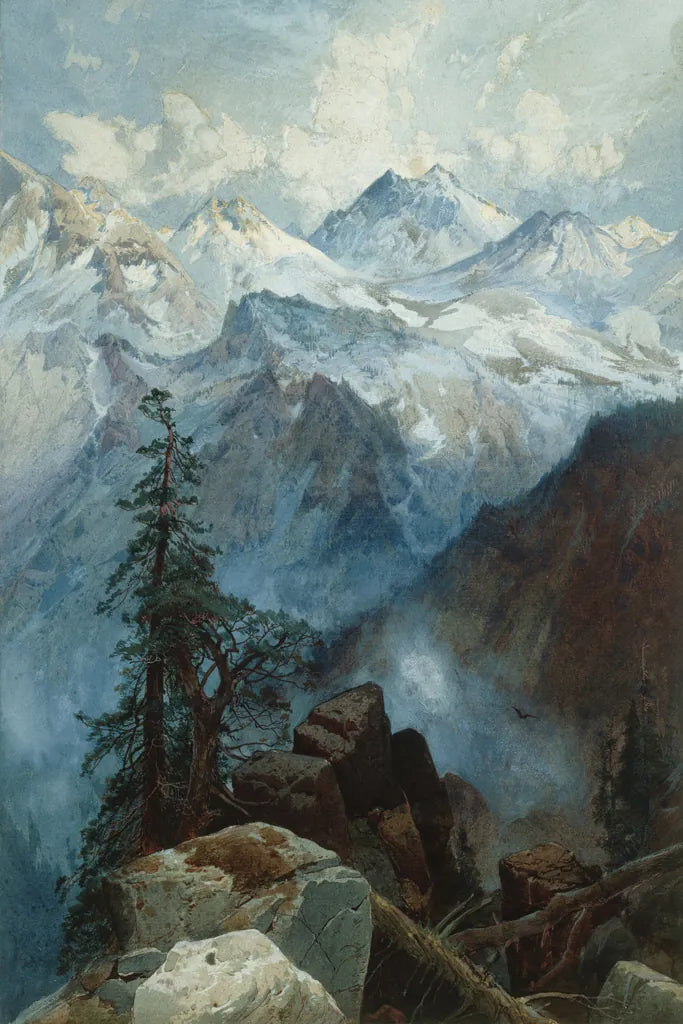 Summit of the Sierras by Public Domain. SKU 95541h. Archival Giclee Fine art print for wall decor.