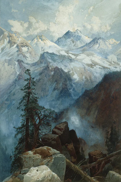Summit of the Sierras by Public Domain. SKU 95541h. Archival Giclee Fine art print for wall decor.