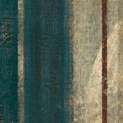 Bora Blue Square II by Roque Silva. SKU 42455a. Archival Giclee Fine art print for wall decor.