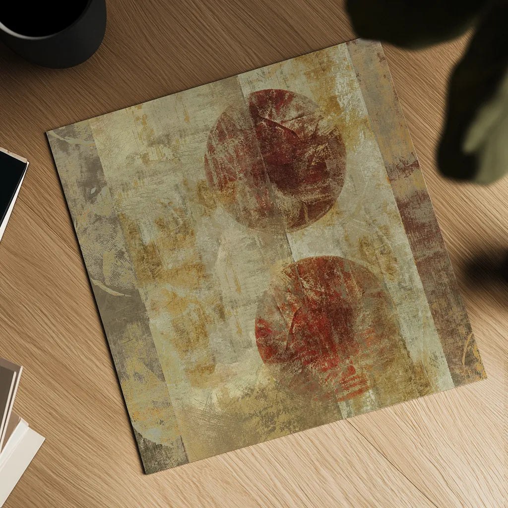 Caribbean Sunrise Square III by Roque Silva. Shown as a detailed flat fine art print, highlighting archival giclee quality. Available as an archival giclee rolled canvas, fine art paper, or poster print. SKU 12165a.