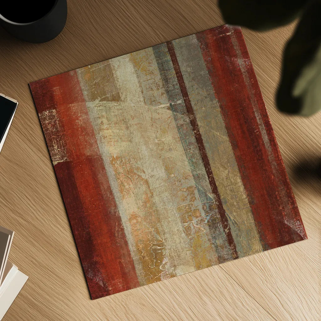 Kuna Square by Roque Silva. Shown as a detailed flat fine art print, highlighting archival giclee quality. Available as an archival giclee rolled canvas, fine art paper, or poster print. SKU 11753a.