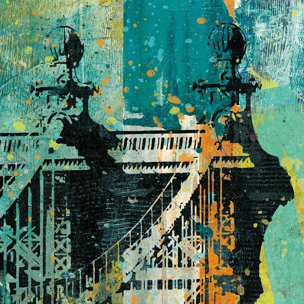 NY Graffiti Bridge by Roque Silva. SKU 42464a. Archival Giclee Fine art print for wall decor.