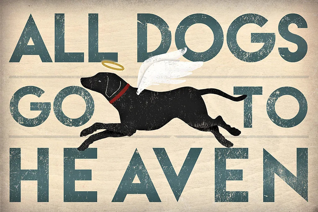 All Dogs Go to Heaven I by Ryan Fowler. SKU 25083i. Archival Giclee Fine art print for wall decor.