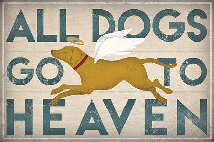 All Dogs Go to Heaven III by Ryan Fowler. SKU 25085i. Archival Giclee Fine art print for wall decor.