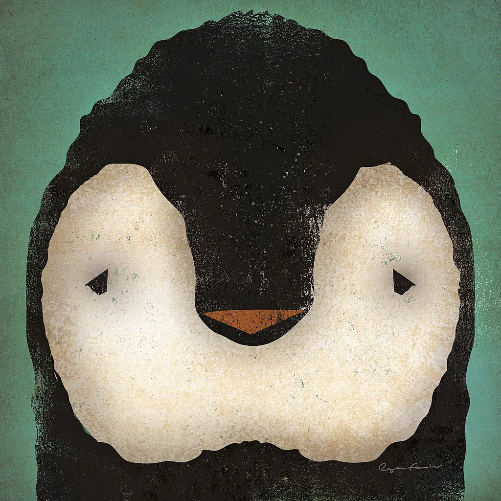 Baby Penguin by Ryan Fowler. SKU 24548a. Archival Giclee Fine art print for wall decor.