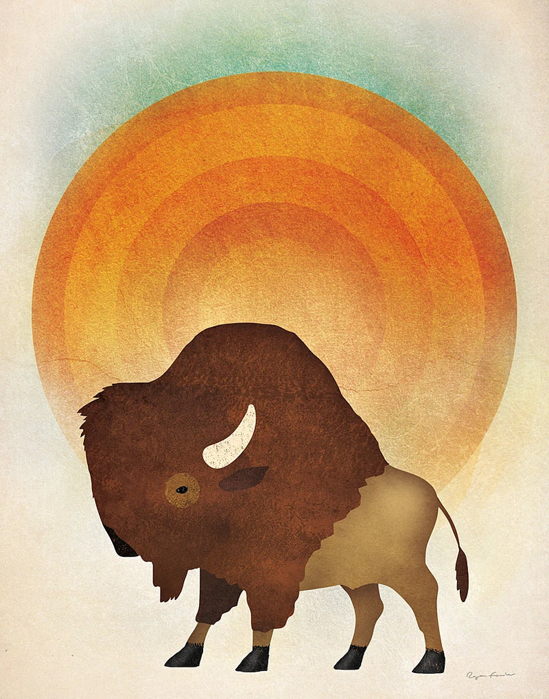 Blazing Sun Bison by Ryan Fowler