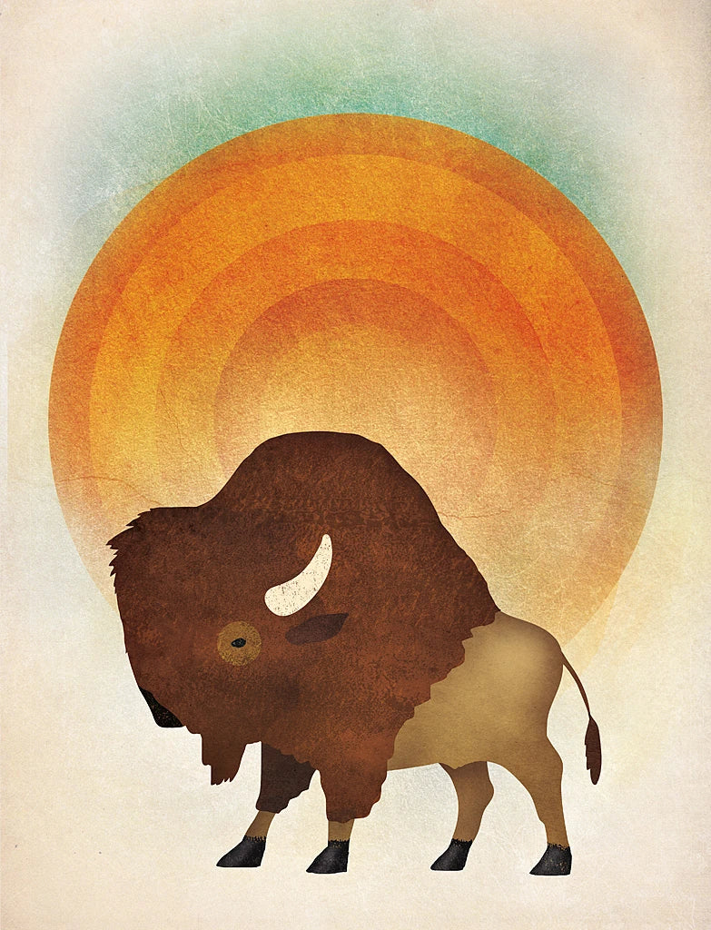 Blazing Sun Bison by Ryan Fowler