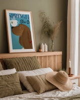 Brown Springer Tea Co by Ryan Fowler. shown as a paper print in a natural frame. Available as a archival giclee rolled canvas, fine art paper, or poster print. SKU 79514h.