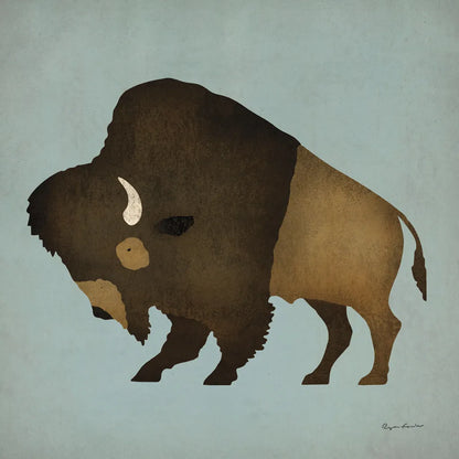Buffalo Bison I by Ryan Fowler. SKU 18861a. Archival Giclee Fine art print for wall decor.
