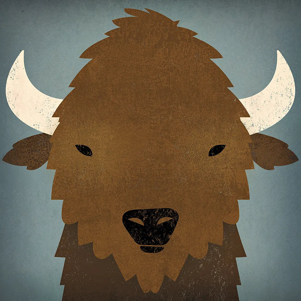 Buffalo II by Ryan Fowler. SKU 20811a. Archival Giclee Fine art print for wall decor.