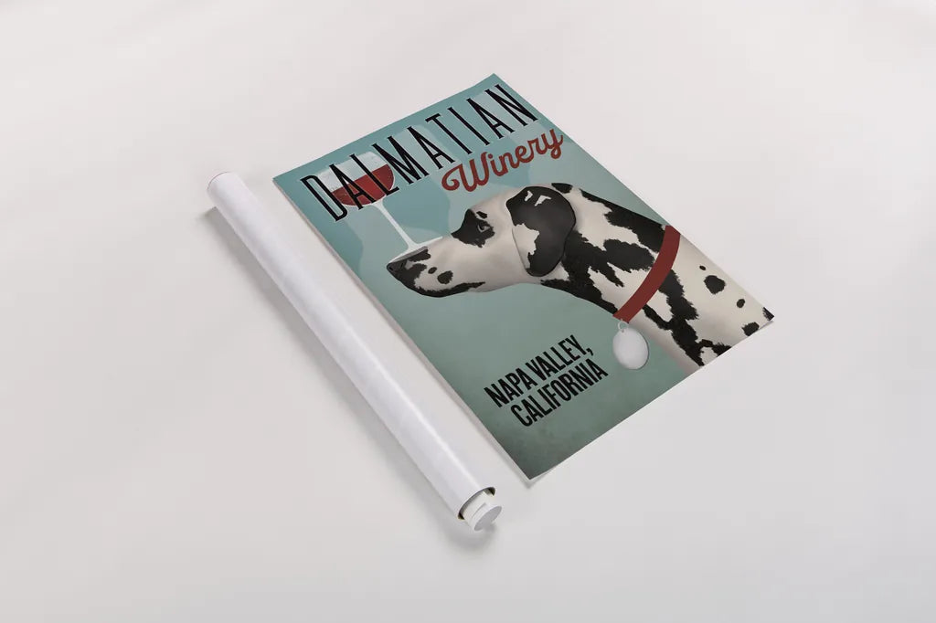 Dalmation Winery by Ryan Fowler. shown as a rolled paper print. Available as archival giclee rolled canvas, fine art paper, or poster print. SKU 79511h.