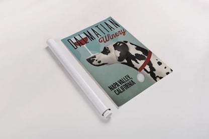 Dalmation Winery by Ryan Fowler. shown as a rolled paper print. Available as archival giclee rolled canvas, fine art paper, or poster print. SKU 79511h.