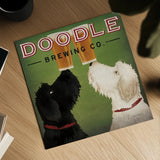 Doodle Beer Double III by Ryan Fowler. Shown as a detailed flat fine art print, highlighting archival giclee quality. Available as an archival giclee rolled canvas, fine art paper, or poster print. SKU 20941a.
