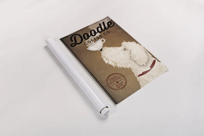 Doodle Coffee by Ryan Fowler. shown as a rolled paper print. Available as archival giclee rolled canvas, fine art paper, or poster print. SKU 16723h.