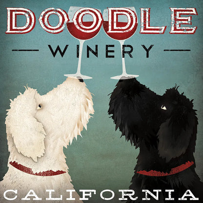 Doodle Wine by Ryan Fowler. SKU 15623a. Archival Giclee Fine art print for wall decor.