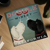 Doodle Wine by Ryan Fowler. Shown as a detailed flat fine art print, highlighting archival giclee quality. Available as an archival giclee rolled canvas, fine art paper, or poster print. SKU 15954a.