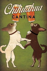 Double Chihuahua by Ryan Fowler. SKU 31311h. Archival Giclee Fine art print for wall decor.