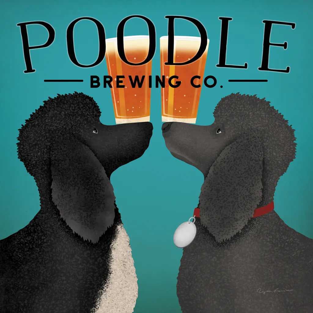 Double Poodle Brewing by Ryan Fowler. SKU 79453a. Archival Giclee Fine art print for wall decor.