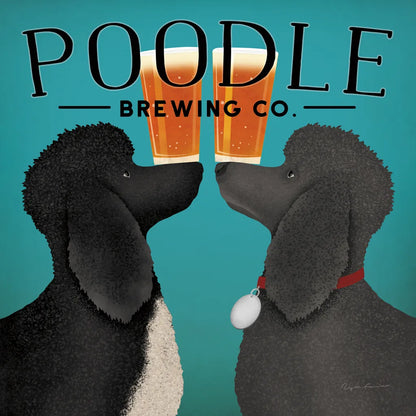 Double Poodle Brewing by Ryan Fowler. SKU 79453a. Archival Giclee Fine art print for wall decor.