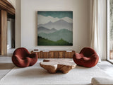 First Snow by Ryan Fowler. Shown as extra-large giant wall art in a modern living room. Available as an archival giclee rolled canvas, fine art paper, or poster print. SKU 18379a.