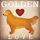Golden Dog Love I by Ryan Fowler. SKU 35303a. Archival Giclee Fine art print for wall decor.