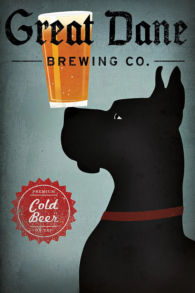 Great Dane Brewing Co by Ryan Fowler. SKU 15983h. Archival Giclee Fine art print for wall decor.