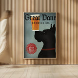 Great Dane Brewing Co by Ryan Fowler. shown as over sized large wall art. Available as an archival giclee rolled canvas, fine art paper, or poster print. SKU 15983h.
