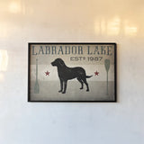 Labrador Lake by Ryan Fowler. shown as a paper print in a black flame. Available as a archival giclee rolled canvas, fine art paper, or poster print. SKU 16428i.