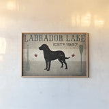Labrador Lake by Ryan Fowler. shown as a paper print in a natural frame. Available as a archival giclee rolled canvas, fine art paper, or poster print. SKU 16428i.