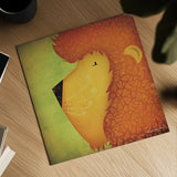 Lion Wow by Ryan Fowler. Shown as a detailed flat fine art print, highlighting archival giclee quality. Available as an archival giclee rolled canvas, fine art paper, or poster print. SKU 12202a.