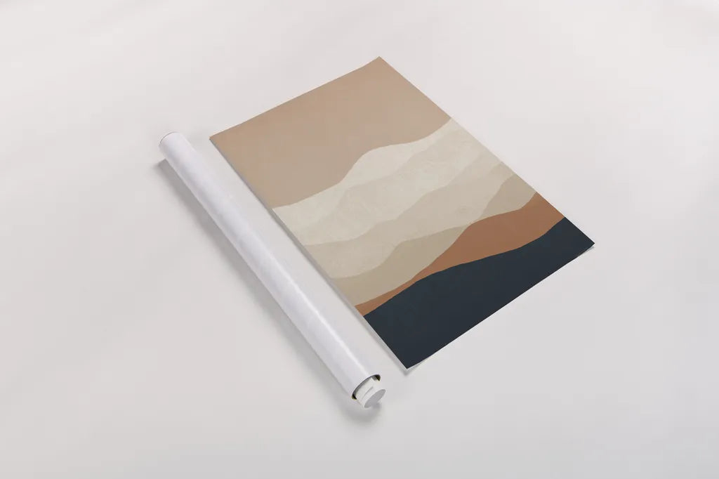 Mojave Mountains Crop by Ryan Fowler. shown as a rolled paper print. Available as archival giclee rolled canvas, fine art paper, or poster print. SKU 57930h.