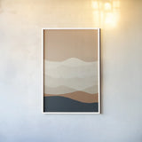 Mojave Mountains Crop by Ryan Fowler. shown as a paper print in a white frame. Available as a archival giclee rolled canvas, fine art paper, or poster print. SKU 57930h.